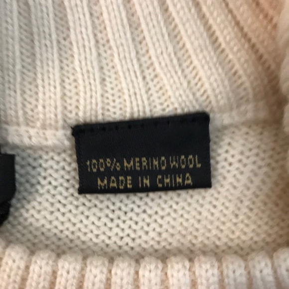 NEW Bugatchi Uomo Wool Sweater with Suede Detail - Picture 6 of 9